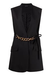 Givenchy chain-link belt vest jacket - Nero