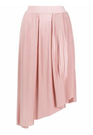 Givenchy asymmetric pleated midi skirt - Rosa