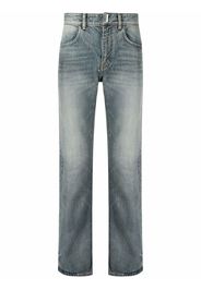 Givenchy bleach-effect straight-leg denim jeans - Blu