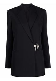 Givenchy padlock-detail wool blazer - Nero