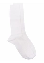 Givenchy ribbed-trim ankle-length socks - Bianco