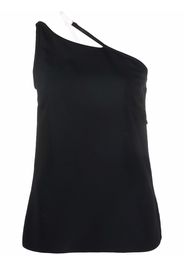 Givenchy contrast asymmetric strap top - Nero