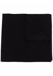 Givenchy Greca-embroidered wool-cashmere scarf - Nero