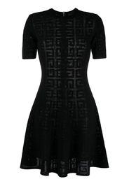 Givenchy Abito svasato con motivo 4G jacquard - Nero