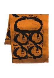 Givenchy graphic print scarf - Marrone