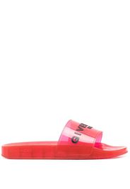 Givenchy Sandali slides con stampa - Rosso