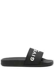 Givenchy Sandali slides con stampa - Nero