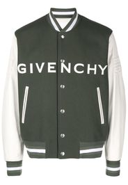 Givenchy Giacca Varsity con ricamo - Verde