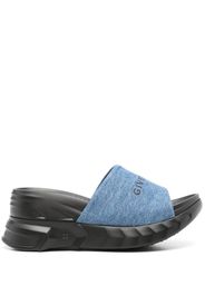 Givenchy Sandali Marshmallow denim con plateau - Blu