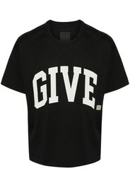 Givenchy logo-embroidered cotton T-shirt - Nero