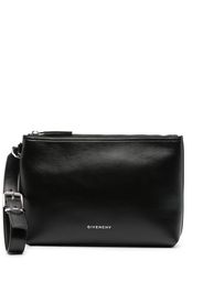 Givenchy Voyou leather clutch bag - Nero