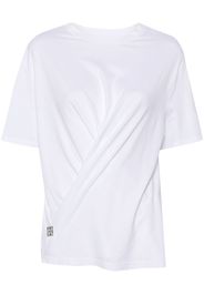 Givenchy cross-over cotton T-shirt - Bianco
