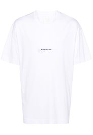Givenchy logo-embroidered wings-print T-shirt - Bianco