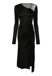 Givenchy Abito 4G midi asimmetrico - Nero