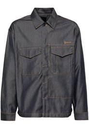 Givenchy Camicia denim con ricamo - Blu