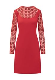Givenchy Abito midi con motivo monogramma - Rosso