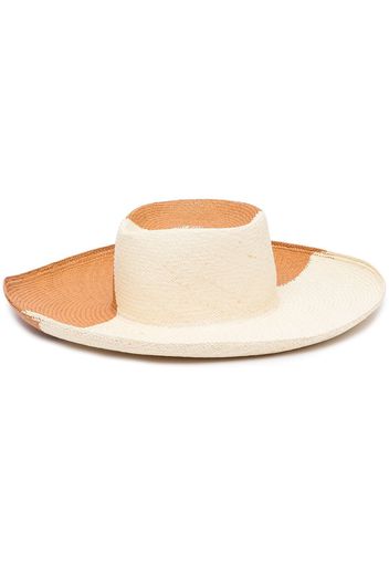 Gladys Tamez two-tone fedora hat - Bianco