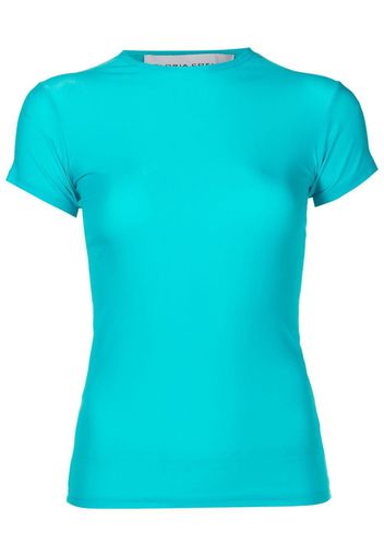 Gloria Coelho T-shirt aderente - Blu