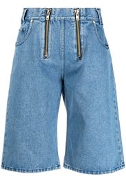 GmbH double-zip denim shorts - Blu