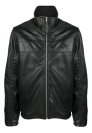 GmbH high-neck zip-up jacket - Nero