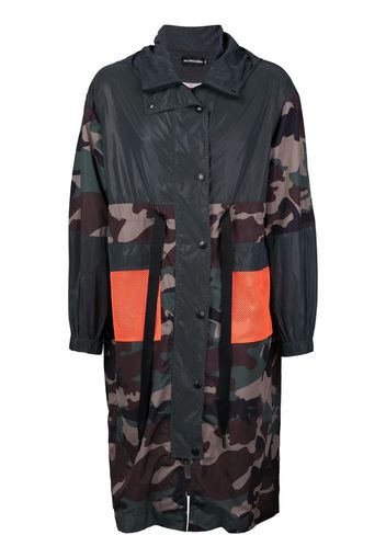 Parka con stampa camouflage