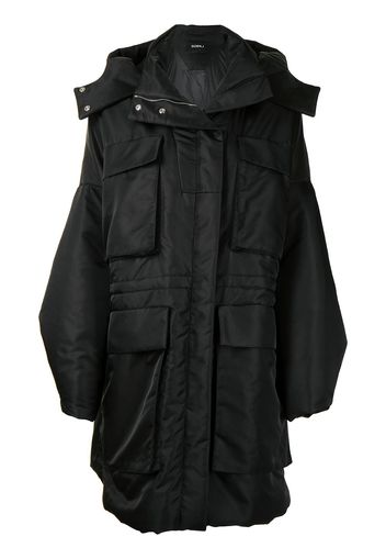 Goen.J Parka con cappuccio - Nero