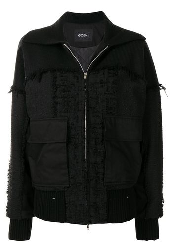 Goen.J Bomber con design patchwork - Nero