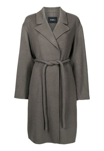 Goen.J Cappotto con cintura - Grigio