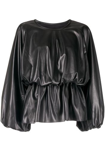 Goen.J Top drappeggiato - Nero