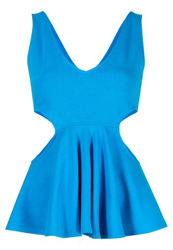 Goen.J Canotta con dettaglio cut-out - Blu