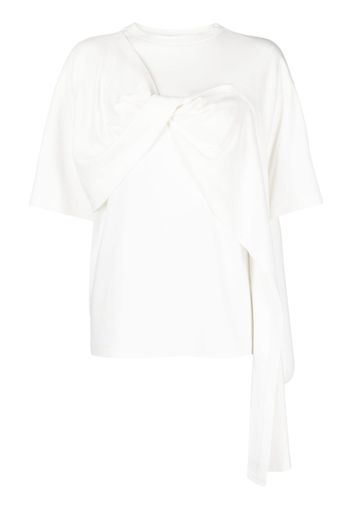 Goen.J T-shirt con dettaglio attorcigliato - Bianco