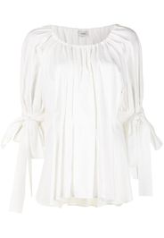 Goen.J Blusa con fiocco - Bianco