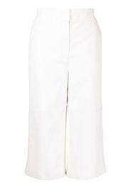 Goen.J Pantaloni crop a vita alta - Bianco