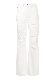 Goen.J Jeans a gamba ampia - Bianco