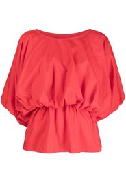 Goen.J Blusa svasata con maniche a palloncino - Rosso