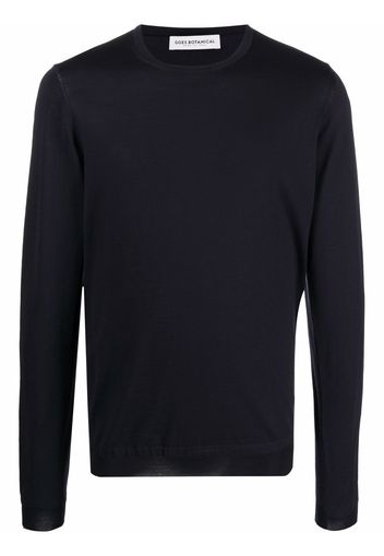 GOES BOTANICAL crew-neck knit jumper - Blu