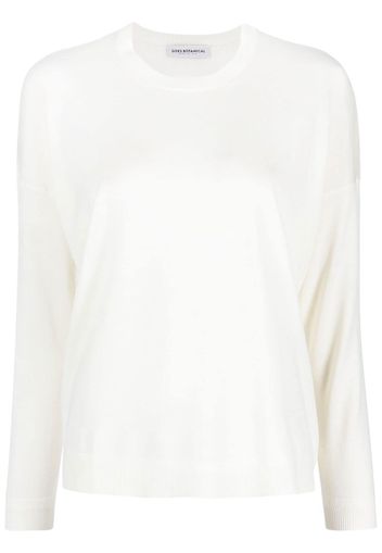 GOES BOTANICAL long-sleeve merino-wool jumper - Bianco