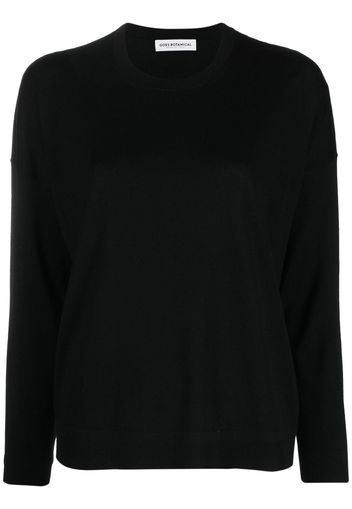 GOES BOTANICAL long-sleeve merino-wool jumper - Nero