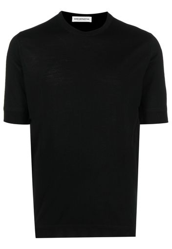 GOES BOTANICAL merino-woo crew-neckl T-shirt - Nero