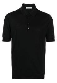 GOES BOTANICAL merino-wool polo shirt - Nero