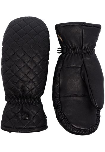 boxer leather quilted ski gloves