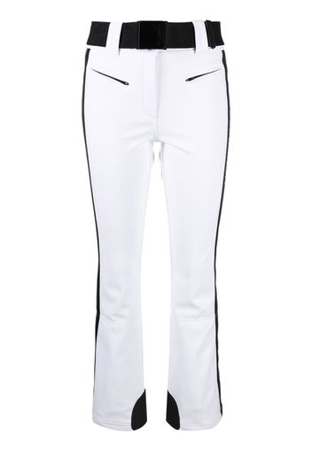 Goldbergh Pantaloni da sci Cher a righe - Bianco