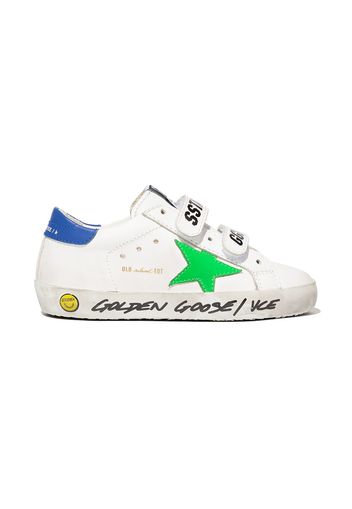 Golden Goose Kids Sneakers con strappo Superstar - Bianco