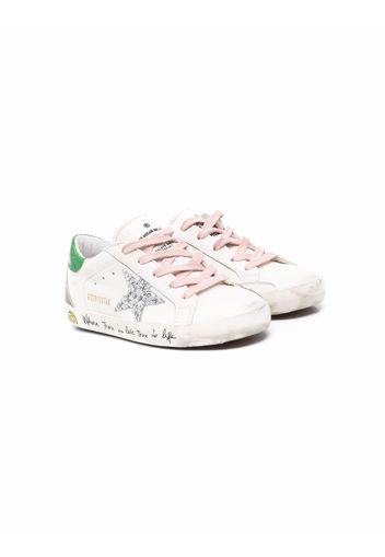 Golden Goose Kids Super-star low-top sneakers - Bianco