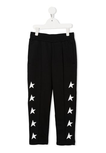 Golden Goose Kids logo tracksuit bottoms - Nero