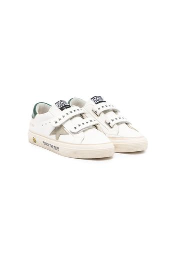 Golden Goose Kids Sneakers con strappo May - Bianco