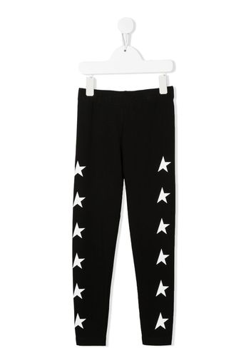 Golden Goose Kids star-print leggings - Nero