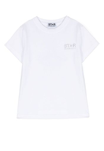 Golden Goose Kids star-print short-sleeve T-shirt - Bianco