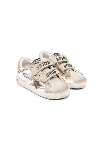 Golden Goose Kids Superstar touch-strap sneakers - Bianco