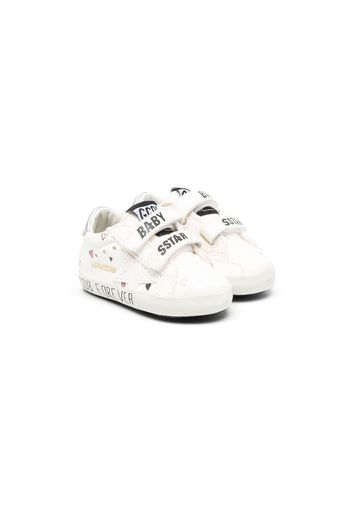 Golden Goose Kids Baby School low-top sneakers - Toni neutri